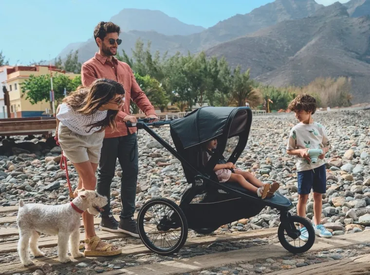 Baby Jogger, City Prix, wózek crossover, przyczepka rowerowa, Ambition Black