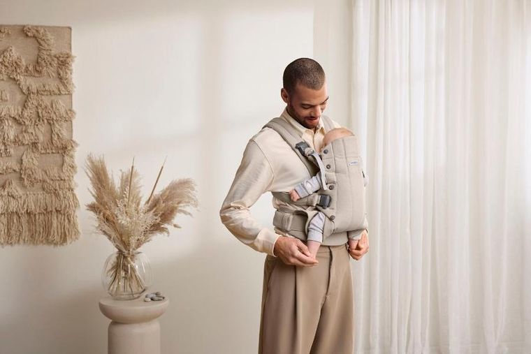 BabyBjörn, Harmony, nosidełko, woven, jasny beż