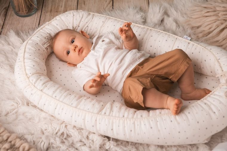 BabyMatex, gniazdo niemowlęce, kwiatki, 55-80 cm