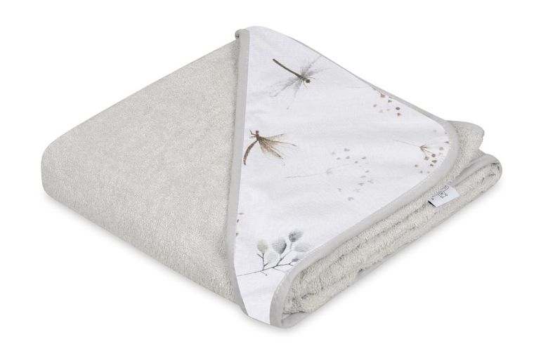 Babymatex, Maxi, niemowlęce okrycie kąpielowe frotte, szare, 100-100 cm