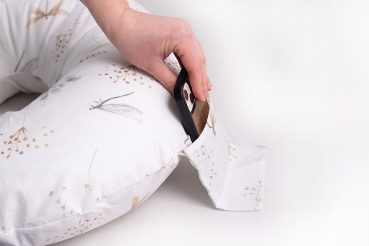 BabyMatex, MiniRelax, Ważki, poduszka do karmienia bawełniana, pozycjonująca, 150 cm