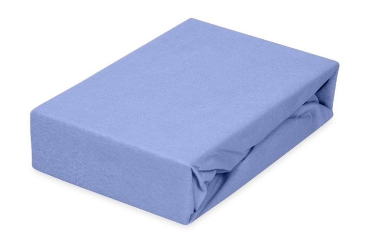 BabyMatex, prześcieradło z gumką, jersey, niebieskie, 60-120 cm