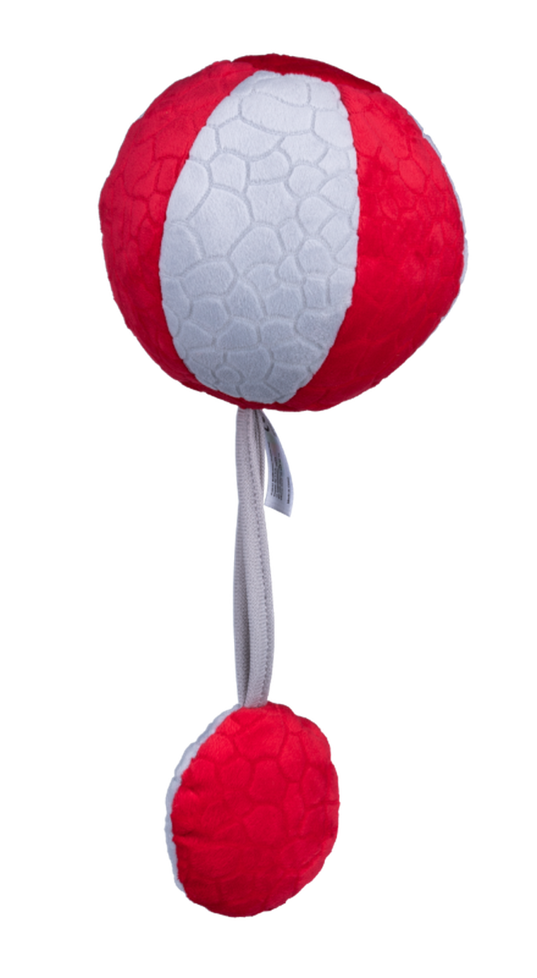 Balibazoo, piłka czerwono-szara, zabawka niemowlęca
