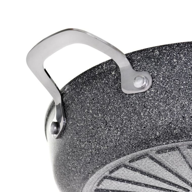 Ballarini, Salina Granitium, patelnia głęboka z 2 uchwytami, granitowa, 28 cm