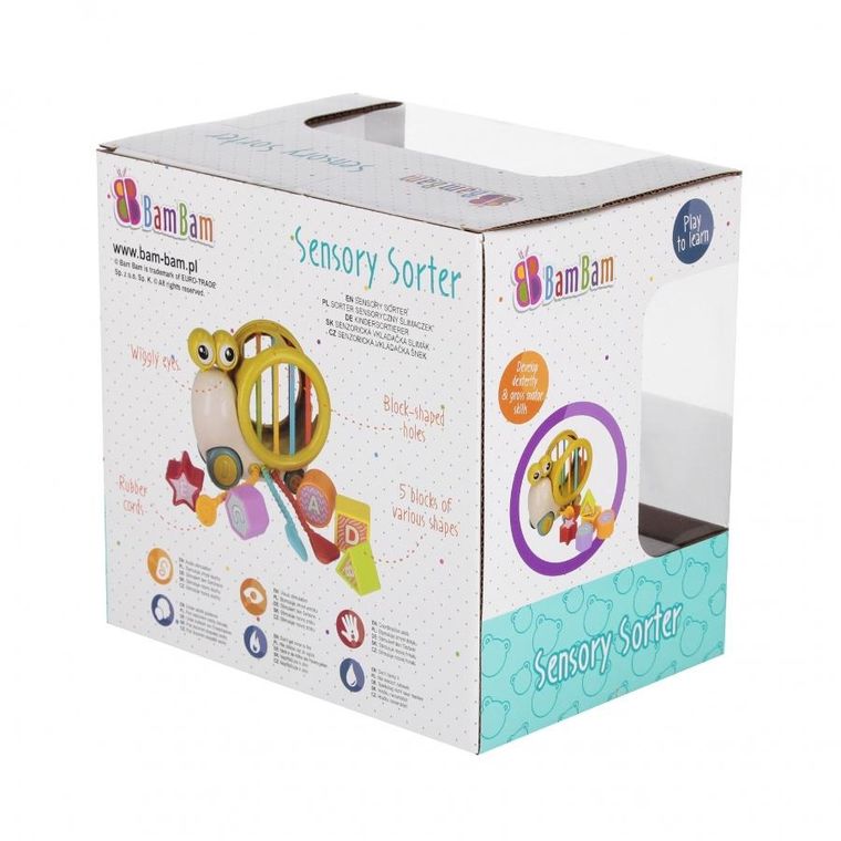 Bam bam, sorter sensoryczny, ślimak