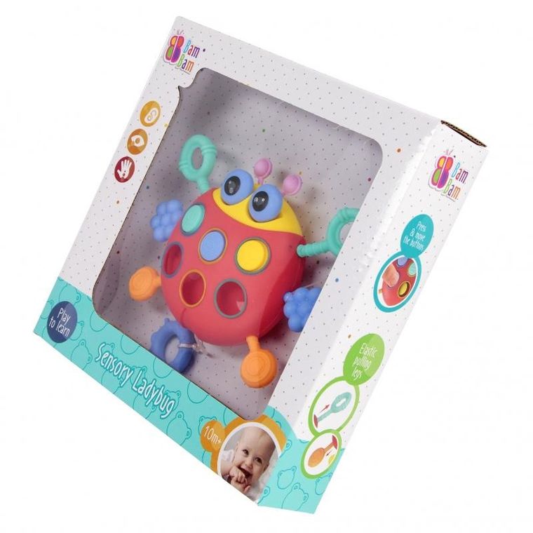 Bam Bam, zabawka sensoryczna, biedronka