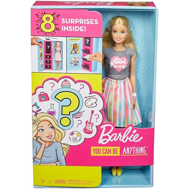 Barbie, Kariera Niespodzianka, lalka blondynka z akcesoriami, zestaw