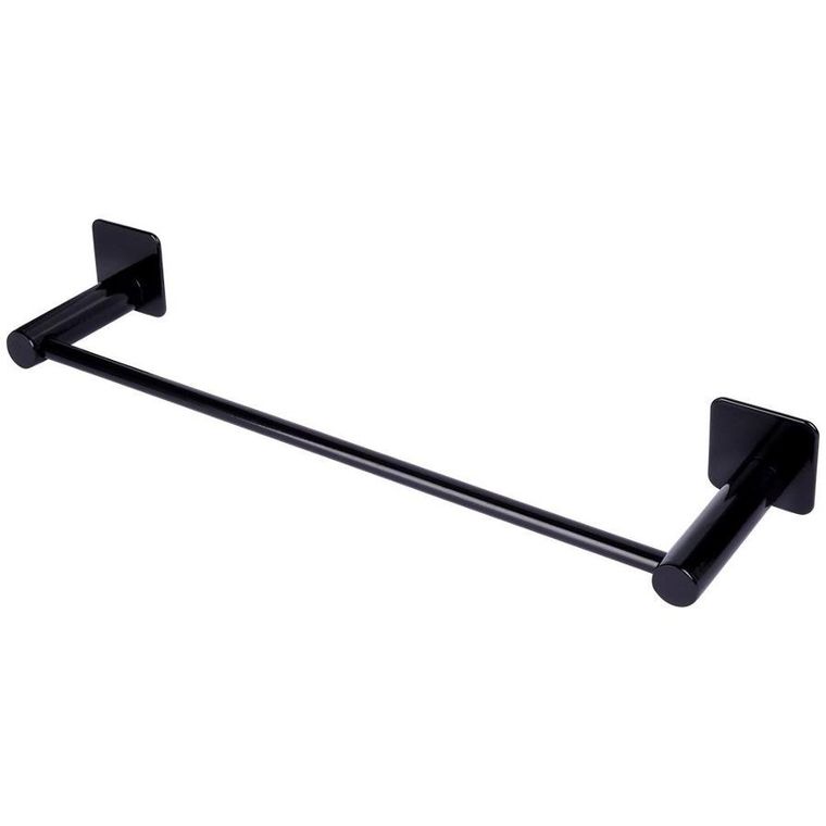Bathroom Solutions, wieszak na ręczniki stalowy, czarny, 42 cm