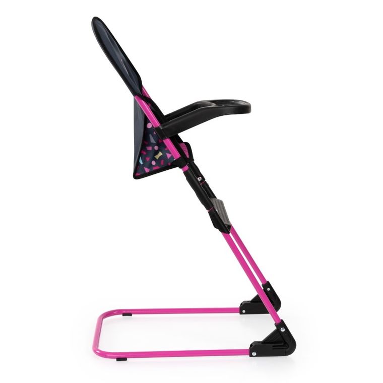 Bayer Design, Xeo Combi, głęboki wózek dla lalek, zestaw z krzesełkiem, matą, torbą i akcesoriami, granatowo-różowy