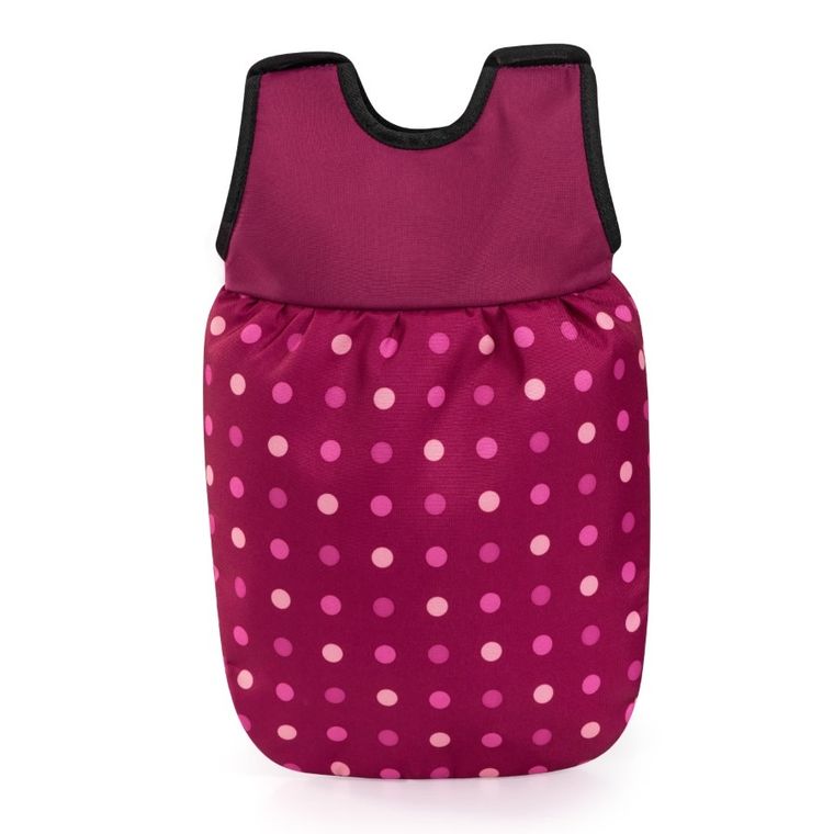 Bayer Design, Xeo Combi, głęboki wózek dla lalek, zestaw z łóżkiem turystycznym, torbą i akcesoriami, bordowy