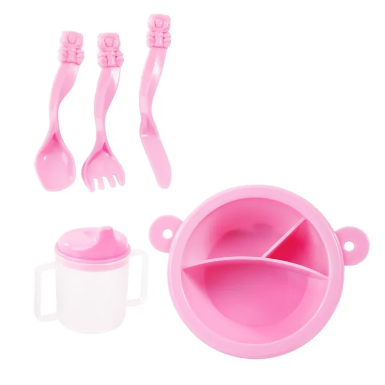 Bayer Design, zestaw podróżny dla lalek: łóżeczko turystyczne, krzesełko do karmienia, mata, torba, akcesoria, granaowy w gwiazdy