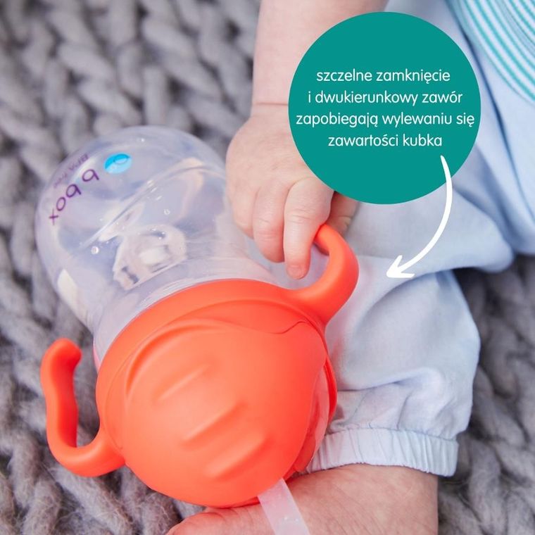 b.box, bidon ze słomką, arbuzowy, 240 ml + Bbluv, szczoteczka soniczna