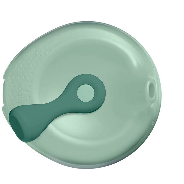 b.box, Fill+feed, silikonowa miseczka z pokrywką do karmienia, Sage