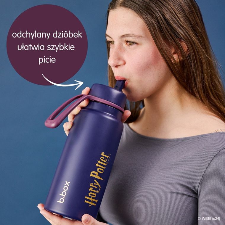 b.box, Harry Potter, butelka termiczna ze składanym ustnikiem, stal nierdzewna, 1l