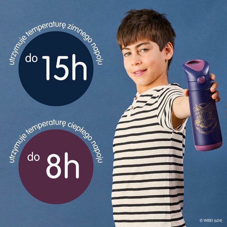 b.box, Harry Potter, butelka termiczna ze słomką, 500 ml