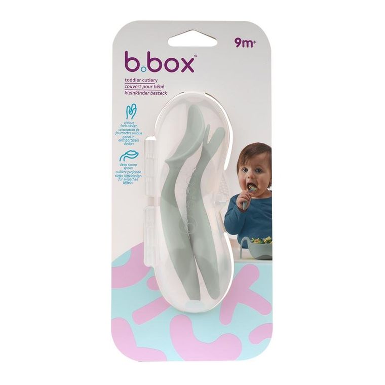 b.box, pierwsze sztućce BLW dla niemowląt, sage