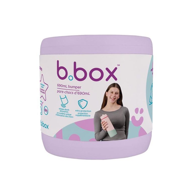 b.box, silikonowa nakładka ochronna do butelki 690 ml, lilac love