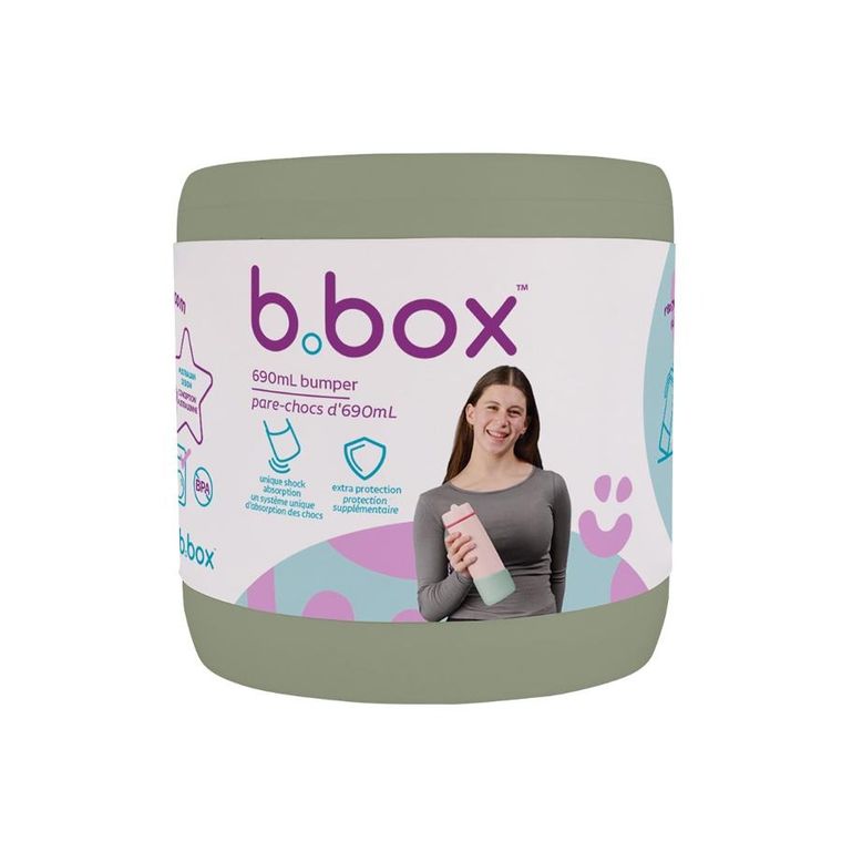 b.box, silikonowa nakładka ochronna do butelki 690 ml, olive