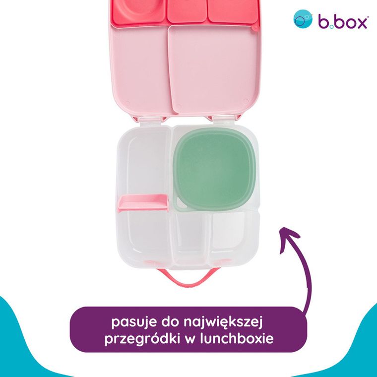 b.box, silikonowy pojemnik z pokrywką do lunchboxa, Forest
