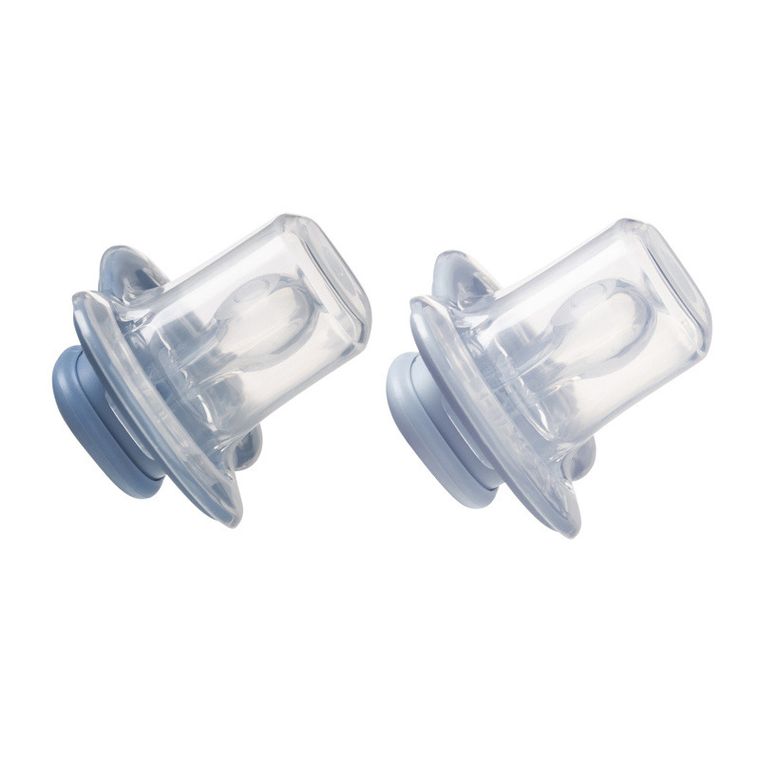 b.box, smoczek symetryczny, 0-6m, niebieski/błękitny, 2 szt.