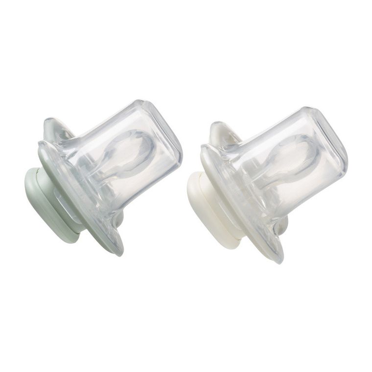 b.box, smoczek symetryczny, 0-6m, szałwia/wanilia, 2 szt.