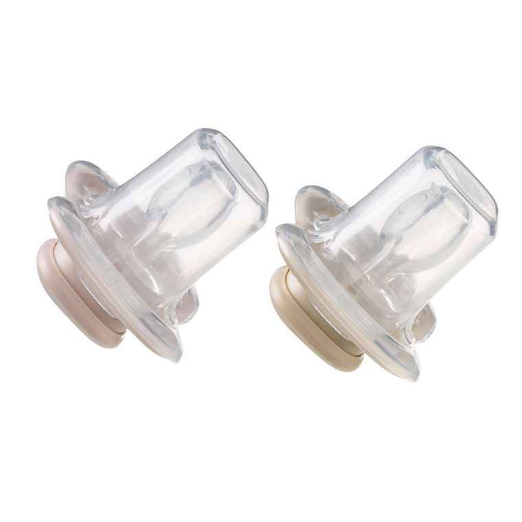 b.box, smoczek symetryczny, 6m+, róż/latte, 2 szt.