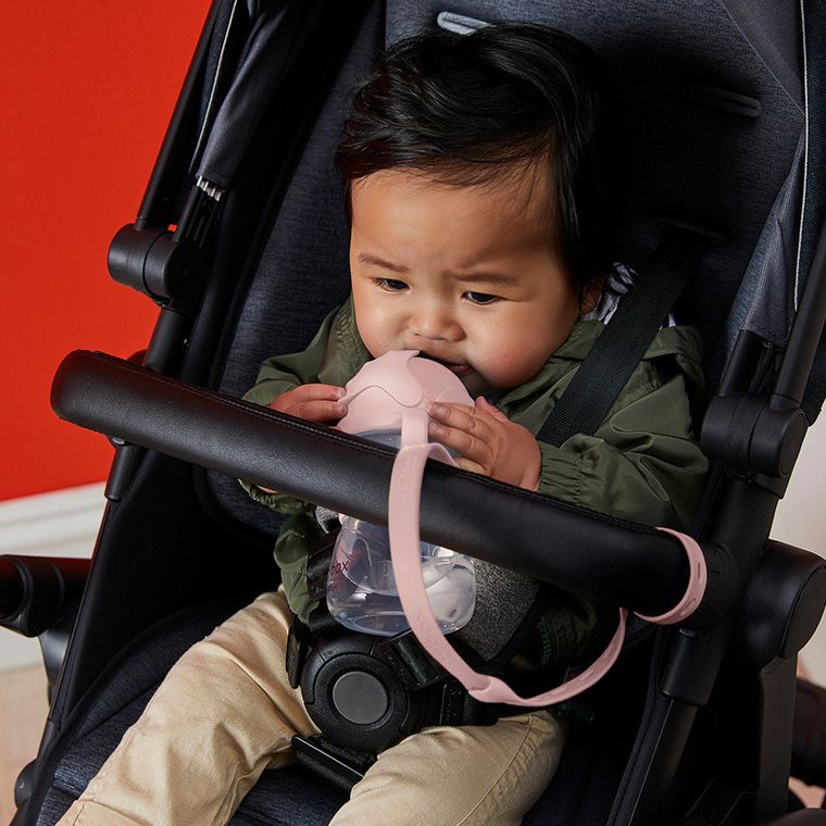 b.box, smycz do bidonu, różowa