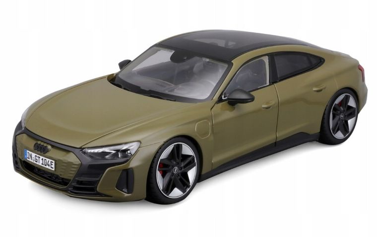 Bburago, 2022 Audi RS E-Tron GT, model pojazdu, green, 1:18
