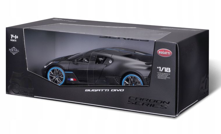 Bburago, Bugatti Divo Carbon Series, jubileuszowy model pojazdu, 1:18
