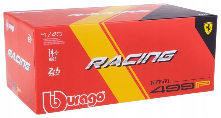 Bburago, Ferrari Racing 499p, model pojazdu, 1:43