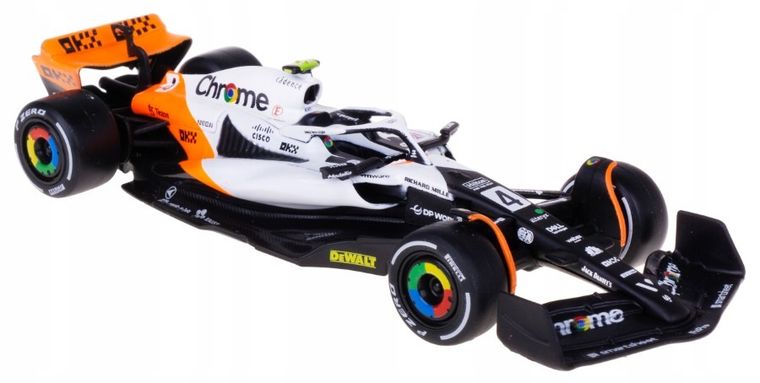 Bburago, Formula Racing, McLaren MCL36 MCL60, #4 Lando Norris, bolidy F1, modele pojazdów, 1:43