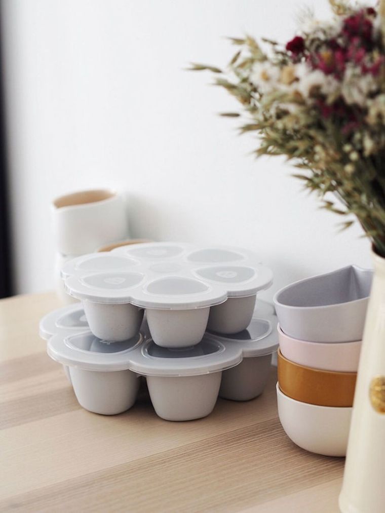 Beaba, silikonowy pojemnik do mrożenia, light mist, 6-90 ml