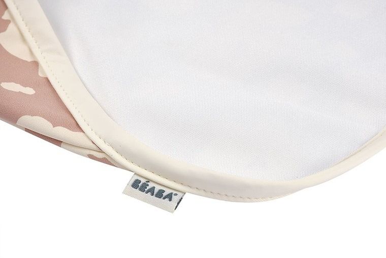 Beaba, śliniak 2w1 z odpinanym długim rękawem, savannah bloom