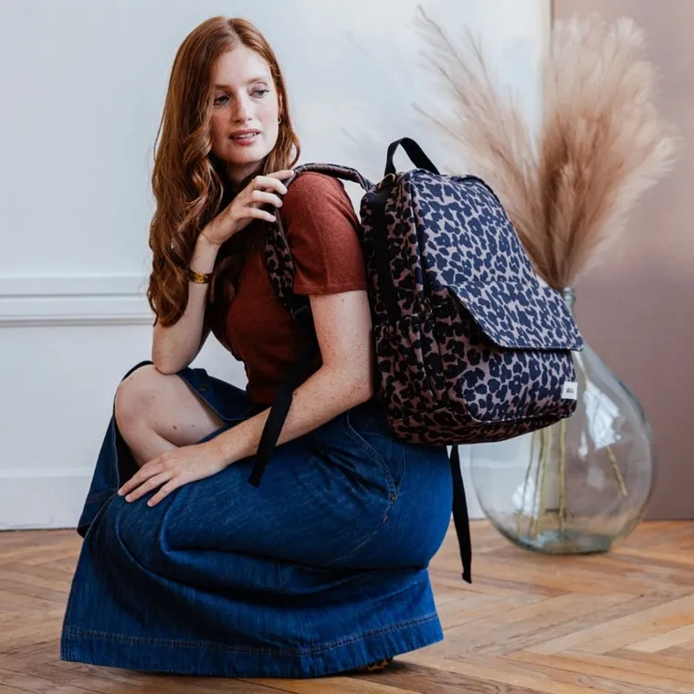 Beaba, Tokyo, plecak dla mamy, leopard