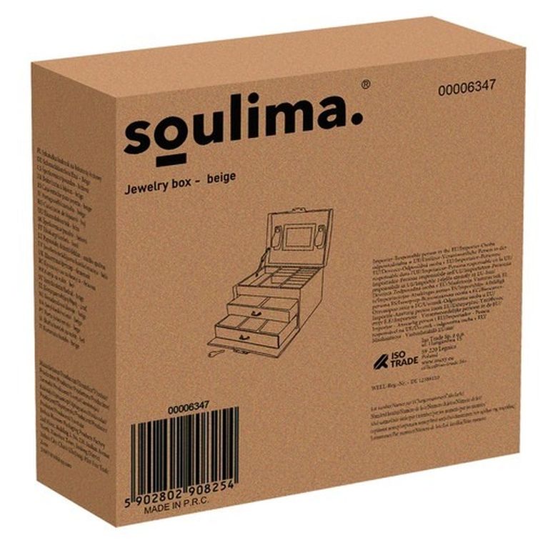 Beautylushh, szkatułka na biżuterię, różowy