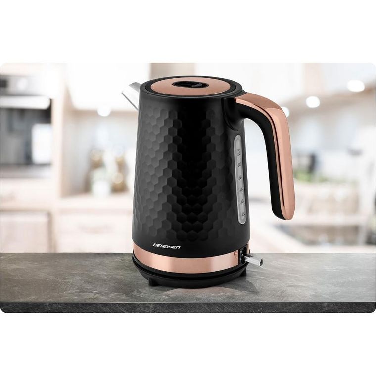 Berdsen, czajnik elektryczny, czarno-miedziany, 1,7l, BD-705
