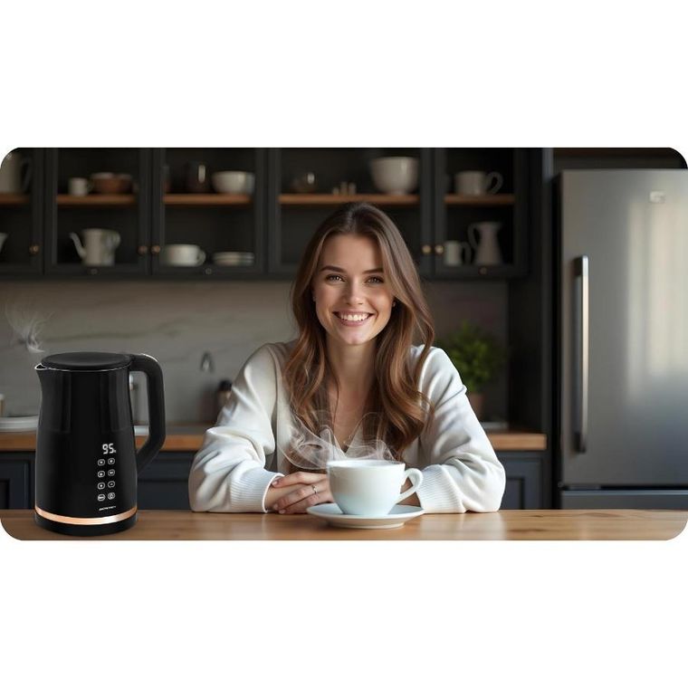 Berdsen, czajnik elektryczny, czarny, 1,7l