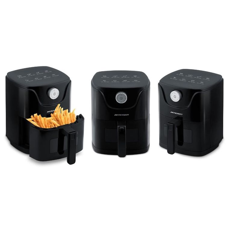Berdsen, frytkownica beztłuszczowa, air fryer, czarny, 2,5l, BD-654