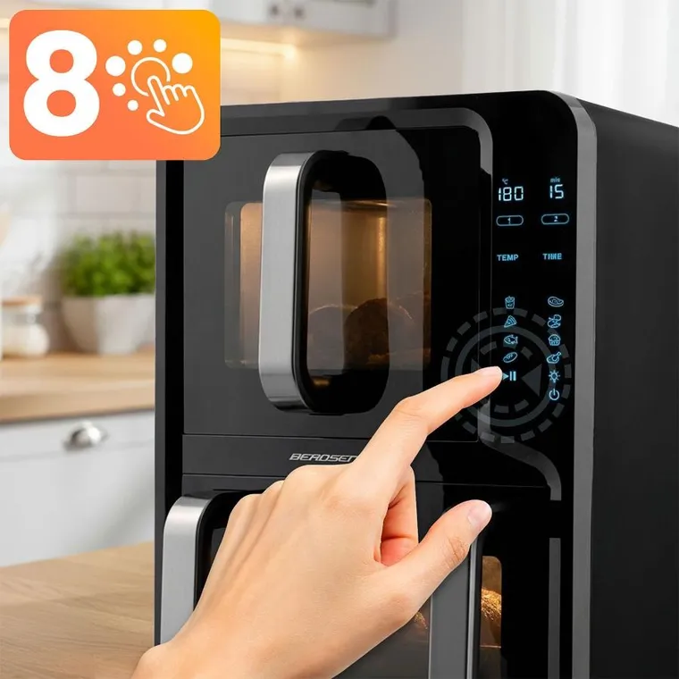 Berdsen, frytkownica beztłuszczowa, dwukomorowa, 12l