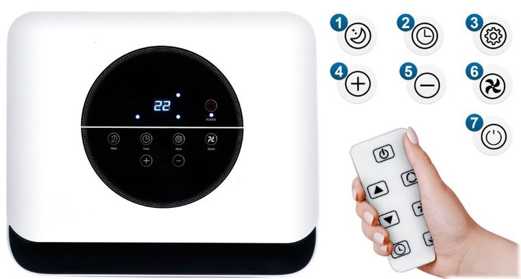 Berdsen, klimatyzator przenośny, 10000 BTU, BD-580