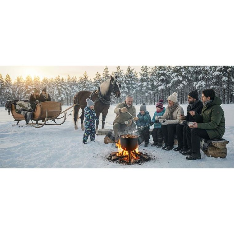 Berdsen, kociołek żeliwny, 8l