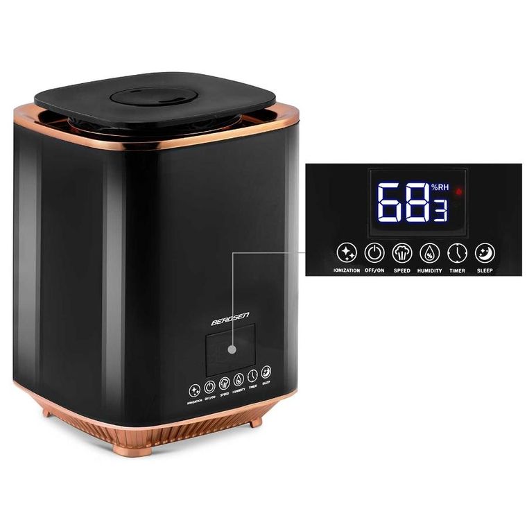 Berdsen, nawilżacz powietrza, czarny, BD-502