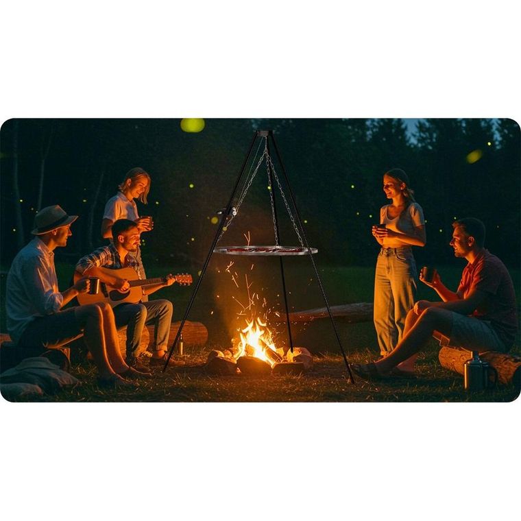 Berdsen, palenisko ogrodowe, trójnóg