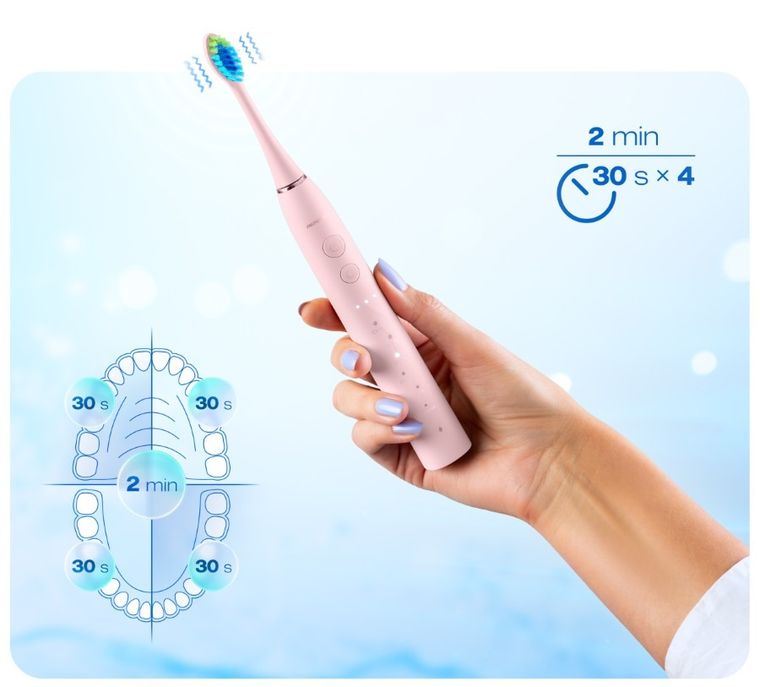 Berdsen, szczoteczka soniczna do zębów, Galaxy Duo, 2 szt.