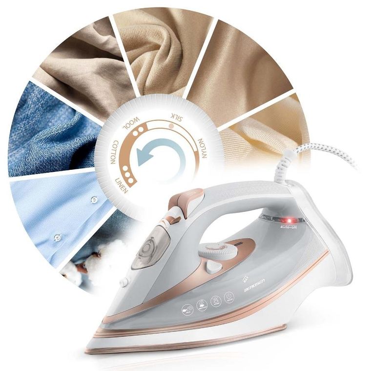 Berdsen, żelazko parowe, ceramiczna powłoka, praca w pionie, 3000W, BD-332