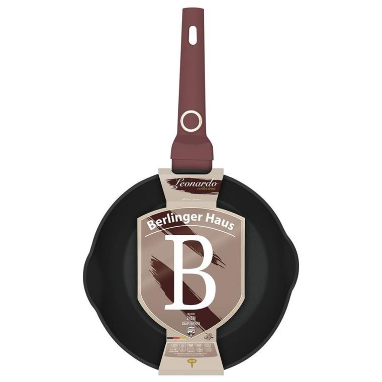 Berlinger Haus, Leonardo, głęboka patelnia tytanowa, 24 cm