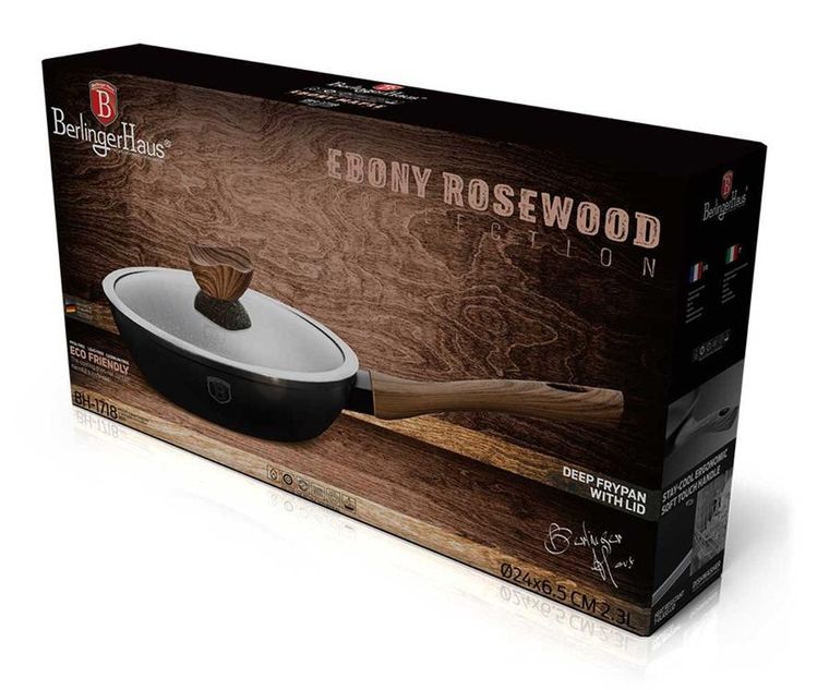 Berlinger Haus, patelnia granitowa, Ebony Rosewood, 24 cm