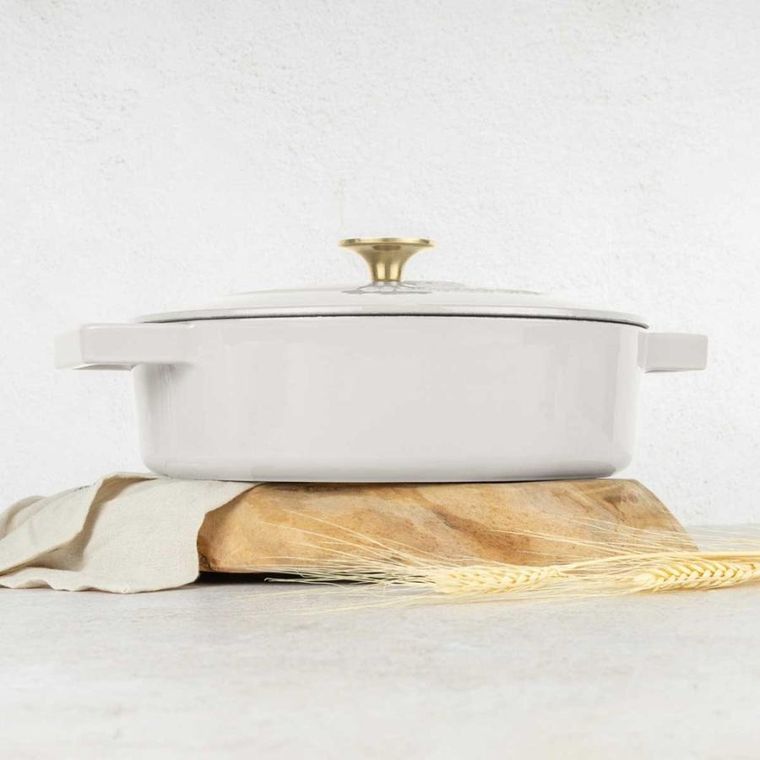 Berlinger Haus, Sahara, garnek żeliwny, płaski, 26 cm