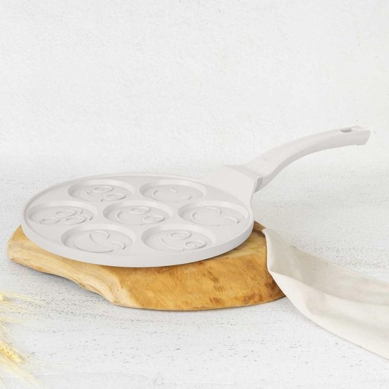 Berlinger Haus, Sahara, patelnia tytanowa do placuszków emoji, 26 cm