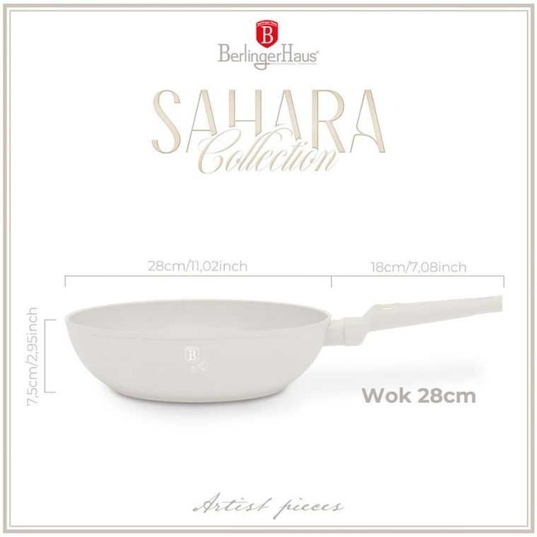 Berlinger Haus, Sahara, wok tytanowy, 28 cm